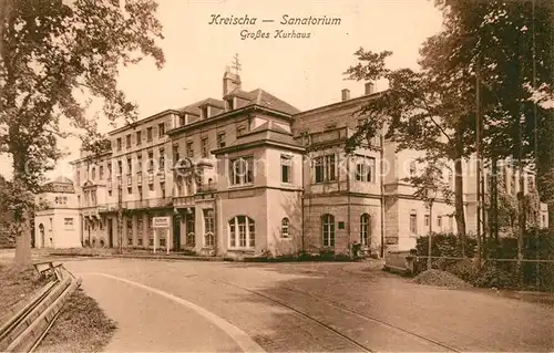 AK / Ansichtskarte Kreischa Sanatorium Grosses Kurhaus Kat. Kreischa Dresden