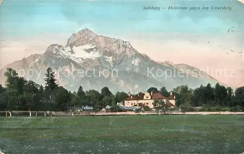 AK / Ansichtskarte Hellbrunn Blick gegen Untersberg Kat. Salzburg