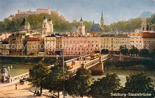 AK / Ansichtskarte Salzburg Oesterreich Staatsbruecke Kat. Salzburg