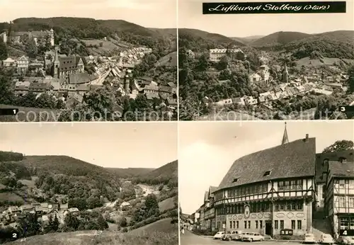 AK / Ansichtskarte Stolberg Harz Lutherbuche Toellebank Rathaus Kat. Stolberg Harz