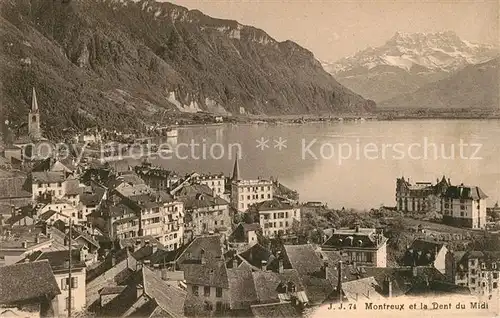 AK / Ansichtskarte Montreux VD et Dent du Midi Kat. Montreux