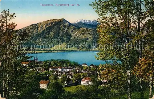 AK / Ansichtskarte Tegernsee mit Hirschberg Kat. Tegernsee