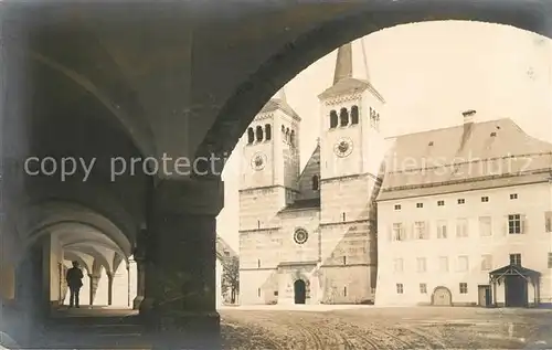 AK / Ansichtskarte Berchtesgaden Arkaden Kirche Kat. Berchtesgaden