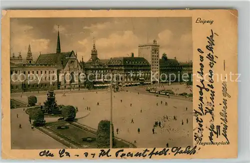 AK / Ansichtskarte Leipzig Augustusplatz Denkmal Kat. Leipzig