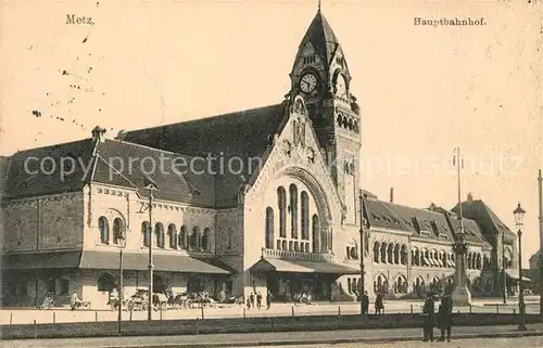 AK / Ansichtskarte Metz Moselle Hauptbahnhof Kat. Metz