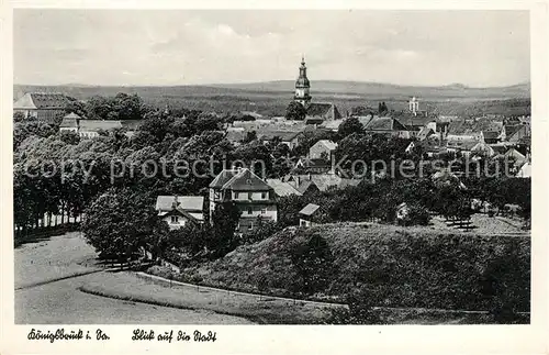 AK / Ansichtskarte Koenigsbrueck Blick auf die Stadt Kat. Koenigsbrueck