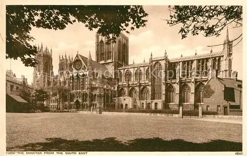 AK / Ansichtskarte York UK The Minster from south east Kat. York