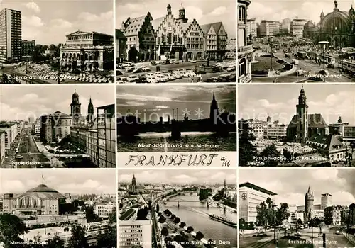 AK / Ansichtskarte Frankfurt Main Opernplatz Zuerchhaus Hauptbahnhof  Kat. Frankfurt am Main