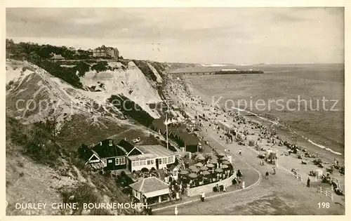 AK / Ansichtskarte Bournemouth UK Durley Chine Beach Kat. Bournemouth