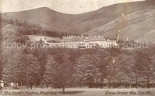 AK / Ansichtskarte Peebles District Scottish Borders Hotel Hydro view from the south Kat. Scottish Borders