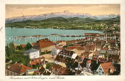 AK / Ansichtskarte Konstanz Bodensee mit Kreuzungen und Saentis Kat. Konstanz