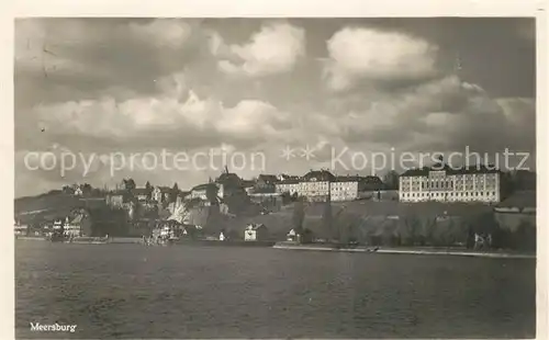 AK / Ansichtskarte Meersburg Bodensee Ansicht vom See aus Kat. Meersburg