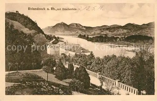 AK / Ansichtskarte Rolandseck Panorama Blick ueber den Rhein mit Drachenfels Kat. Remagen