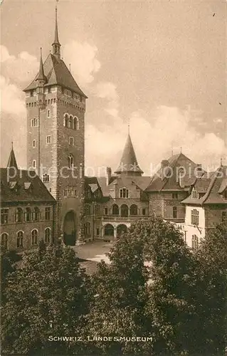 AK / Ansichtskarte Zuerich ZH Schweizerisches Landesmuseum Haupteingang