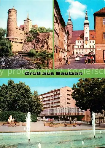 AK / Ansichtskarte Bautzen Alte Wasserkunst Innere Lauenstrasse HO Cafe Lubin Kat. Bautzen