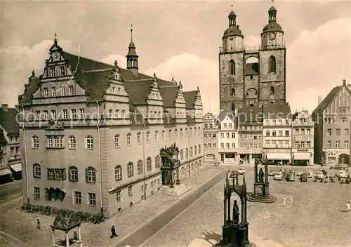 AK / Ansichtskarte Wittenberg Lutherstadt Marktplatz Kat. Wittenberg