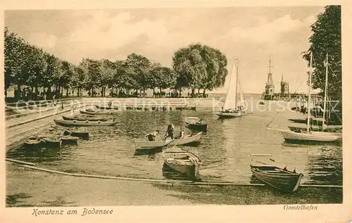 AK / Ansichtskarte Konstanz Bodensee Gondelhafen Kat. Konstanz