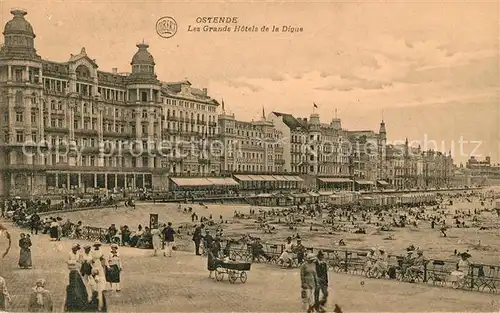 AK / Ansichtskarte Ostende Flandre Grands Hotels de la Digue Kat. 