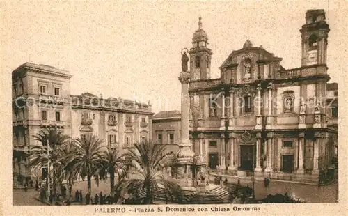 AK / Ansichtskarte Palermo Sicilia Piazza San Domenico con Chiesa Omonima Kat. Palermo