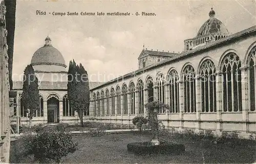 AK / Ansichtskarte Pisa Campo Santo Esterno lato merdionale Pisano Kat. Pisa