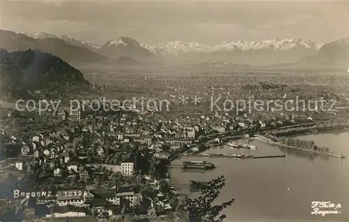 AK / Ansichtskarte Bregenz Bodensee Fliegeraufnahme