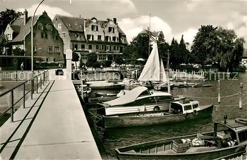 AK / Ansichtskarte Wasserburg Bodensee Landesteg Kat. Wasserburg (Bodensee)