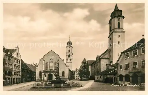 AK / Ansichtskarte Lindau Bodensee Marktplatz Kat. Lindau (Bodensee)