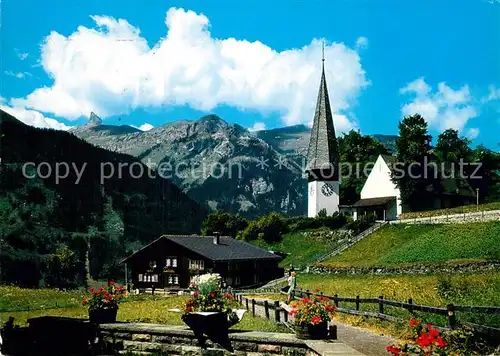 AK / Ansichtskarte Lauterbrunnen BE Evangelische Reformierte Kirche Wengen Kat. Lauterbrunnen