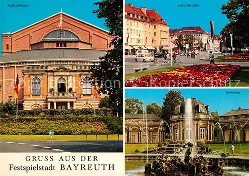 AK / Ansichtskarte Bayreuth Luitpoldstrasse Festspielhaus Eremitage  Kat. Bayreuth