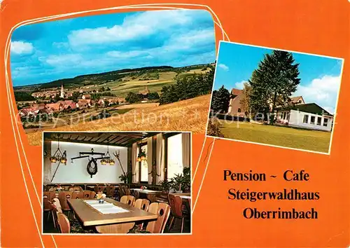 AK / Ansichtskarte Oberrimbach Burghaslach Pension Cafe Steigerwaldhaus Kat. Burghaslach