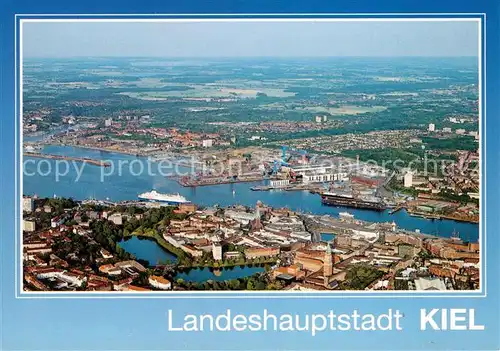 AK / Ansichtskarte Kiel Altstadt Hafen Landeshauptstadt Fliegeraufnahme Kat. Kiel