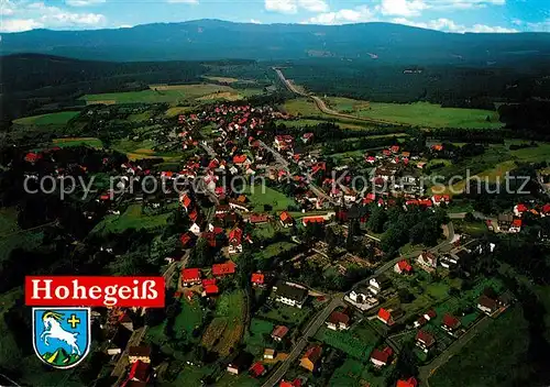 AK / Ansichtskarte Braunlage Hohegeiss Fliegeraufnahme Kat. Braunlage Harz