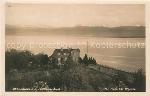 AK / Ansichtskarte Meersburg Bodensee Fuerstenhaeusl Alpenblick Kat. Meersburg