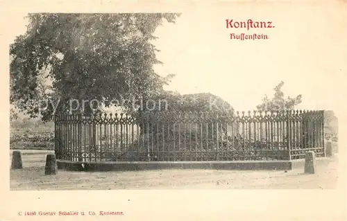 AK / Ansichtskarte Konstanz Bodensee Hussenstein Gedenkstein Kat. Konstanz