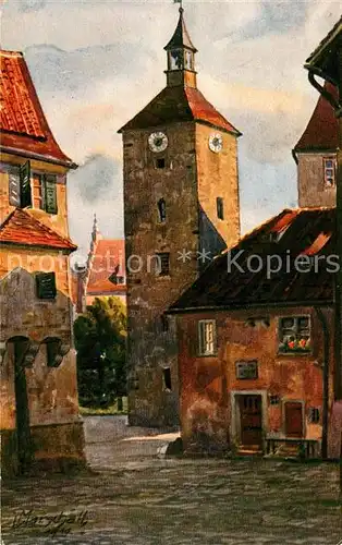 AK / Ansichtskarte Lindau Bodensee Peterskirchturm Glocke Kuenstler Marschall Kat. Lindau (Bodensee)