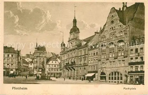 AK / Ansichtskarte Pforzheim Marktplatz Kat. Pforzheim