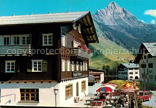 AK / Ansichtskarte Warth Vorarlberg Restaurant Cafe Berghotel Biberkopf Kat. Warth