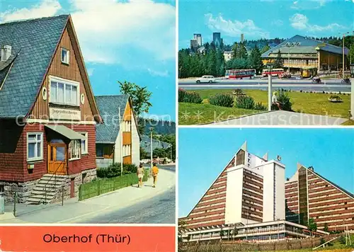 AK / Ansichtskarte Oberhof Thueringen Jugendherberge Edgar Andre PdF Interhotel Panorama Kat. Oberhof Thueringen