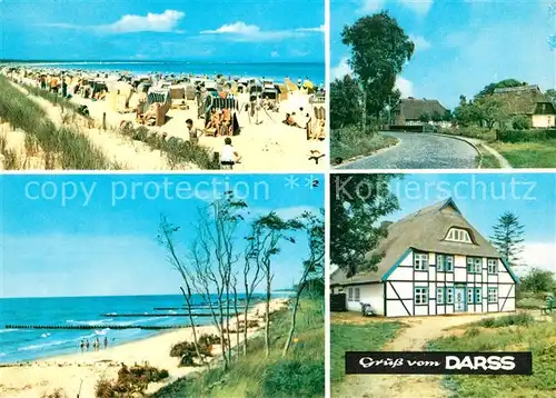 AK / Ansichtskarte Darss Region Ostsee Ostseebad Prerow Strand Weststrand Born Wieck Reetdachhaus Kat. Wieck Darss