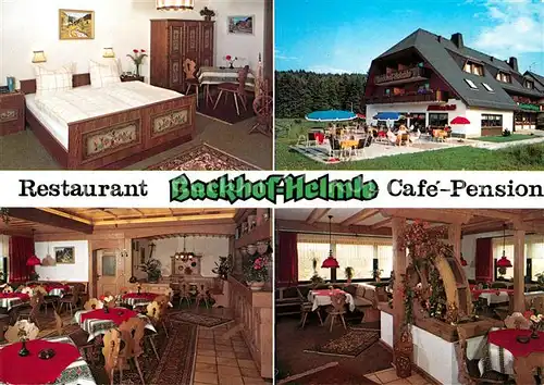 AK / Ansichtskarte Breitnau Restaurant Cafe Pension Backhof Helmle Kat. Breitnau