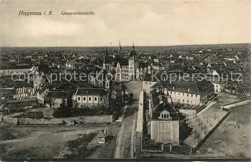 AK / Ansichtskarte Hagenau Elsass Panorama Kat. Haguenau