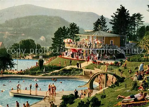 AK / Ansichtskarte Bad Kissingen Terrassen Schwimmbad am Ballinghain Kat. Bad Kissingen