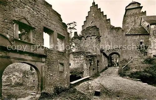 AK / Ansichtskarte Neustadt Odenwald Burg Breuberg Burgschaenke Friedr Eisenhauer Kat. Breuberg