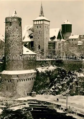 AK / Ansichtskarte Bautzen Alte Wasserkunst mit Michaeliskirche  Kat. Bautzen