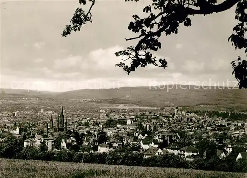 AK / Ansichtskarte Wiesbaden Stadtblick mit Taunus Kat. Wiesbaden