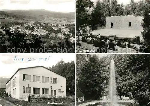 AK / Ansichtskarte Fischbach Emsetal Panorama Freilichtbuehne Parkterrasse Park Fontaene Kat. Emsetal