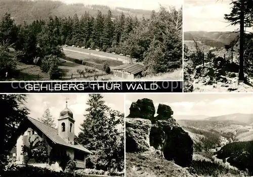 AK / Ansichtskarte Gehlberg Waldbad Hans Kehr Stein Schneekopf Gloeckchen im Tal Felsenschlag Kat. Gehlberg