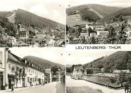 AK / Ansichtskarte Leutenberg Thueringen Teilansicht Ernst Thaelmann Oberschule Hauptstrasse Freibad Kat. Leutenberg