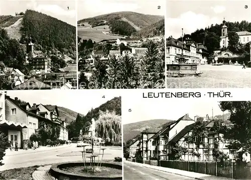 AK / Ansichtskarte Leutenberg Thueringen Teilansicht Ernst Thaelmann Oberschule Marktplatz Leninstr Wurzbacher Str Kat. Leutenberg