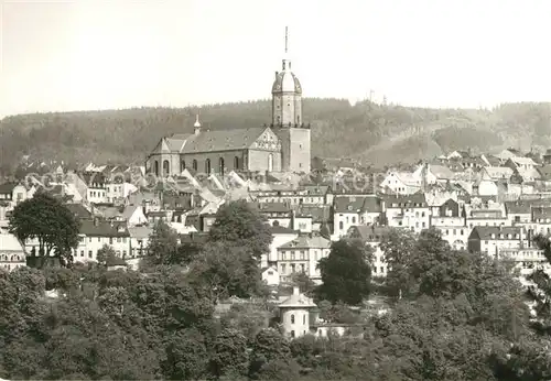 AK / Ansichtskarte Annaberg Buchholz Erzgebirge St Annenkirche mit Poehlberg Kat. Annaberg